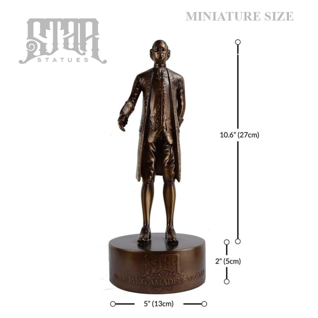 Wolfgang Amadeus Mozart Bronze Statue Miniature